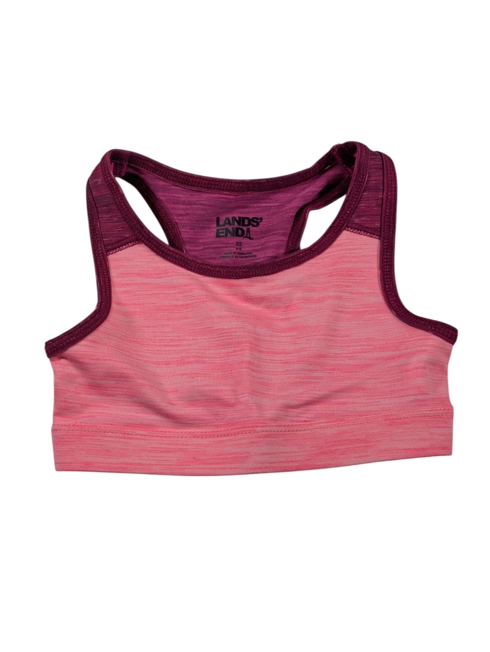 Lands' End Girls Sports Bra Size XS 4-5